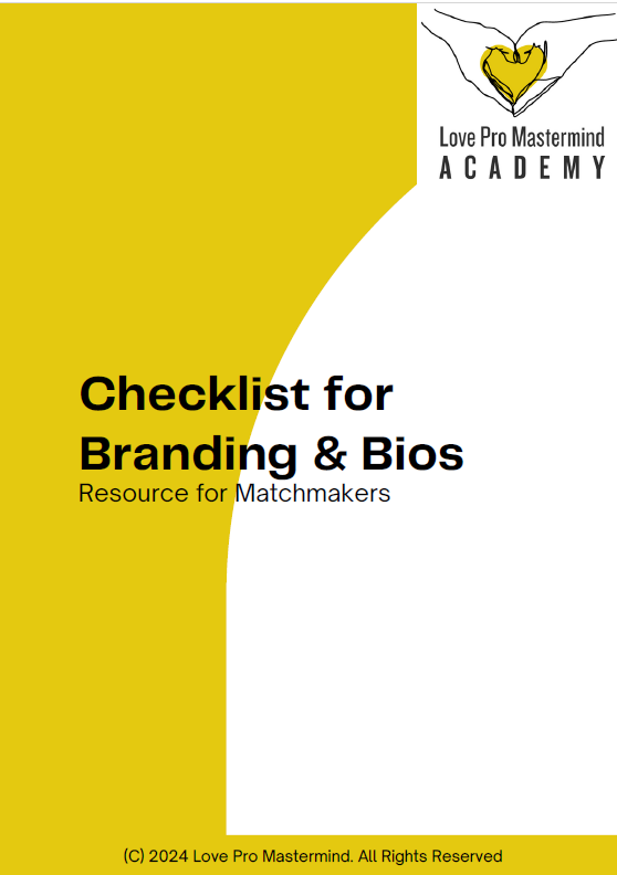 Checklist for Branding & Bios